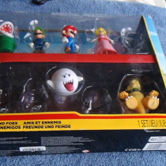 Nintendo Super Mario Friends and Foes Mini Figures 6 of 10 Pack Open Partial - Picture 2 of 11
